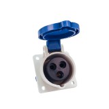 ELMARK süllyesztett ipari dugalj, 16A, 1P+N+E, 230V, IP44