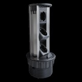 ELMARK TOWER MULTIPLUGS 6 MODULES BLACK