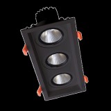ELMARK TRIPLE LED MOVABLE SPOT LIGHT 3X15W 230V 4000K BLACK