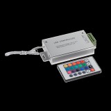 ELMARK VEZÉRLŐ RGB LED SZALAGHOZ INFRAVÖRÖS VEZÉRLŐVEL - 24 GOMB 12V 12A