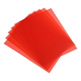 Elõlap, A4, 200 micron 100 db/csomag, Bluering® áttetszõ piros