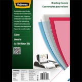 Előlap, A4, 250 mikron, PET, FELLOWES, víztiszta