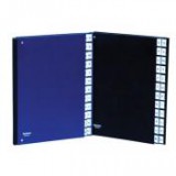 Előrendező, A4, A-Z, karton, DONAU, fekete