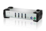 Elosztó KVM  4PC PS2 ATEN CS84A +4kábel