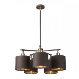 Elstead Balance Brown/csiszolt sárgaréz Chandelier csillár