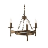 ELSTEAD Cromwell 3Lt csillár sötétbronz