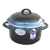 EMA-LION Bonyhádi Zománcáru Bonyhádi Elit zománcozott teflonos fazék + fedő 24 cm  (514024045)