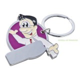 Emberke formájú kulcstartó