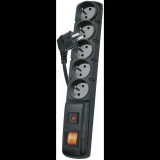 EMOS 5x csatlakozó 1.5m, fekete (1909050153)