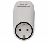 Emos Aljzat Elágazó 2×Usb Fehér Schuko