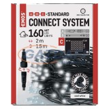 EMOS D1DC01 Standard LED sorolható karácsonyi füzér – háló, 1,5x2 m, kültéri, hideg fehér, időzítő, 2 W, 230 V AC, IP44