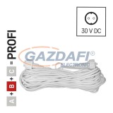 EMOS D2ZW01 Hosszabbító kábel sorolható Profi fényfüzérekhez, fehér, 10 m, kültéri és beltéri, 30 V DC, IP44