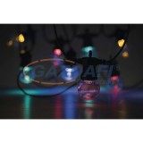 EMOS DCPM01 LED fényfüzér – 10x party égő, 5 m, kültéri és beltéri, többszínű, 2,25 W, 230 V AC, IP44