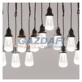 EMOS DCPW04 LED fényfüzér – 16x party égő átlátszó, 3,6 m, kültéri és beltéri, hideg fehér, 6 W, 230 V AC, IP44