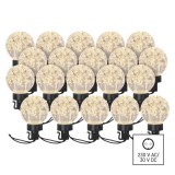 EMOS DCPW07 LED fényfüzér – 20x party égő, 7,6 m, kültéri és beltéri, meleg fehér