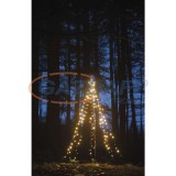 EMOS DCTW02 LED karácsonyfa, fém, 180 cm, kültéri és beltéri, meleg fehér, időzítő, 6 W, 230 V AC, IP44