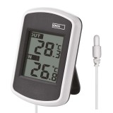EMOS Digitális hőmérő vezetékes E0041 Vezetékes (2m) hőmérő a beltéri és kültéri hőmérséklet kijelzésével.