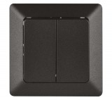 Emos Dupla Váltókapcsoló, Antracit