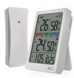 Emos E0558W Digitális hőmérő páratartalom-mérővel, vezeték nélküli érzékelővel, óra, dátum