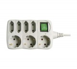 Emos Elosztó (Hosszabbító) 3+4 Aljzat 1,5M Kapcsolható