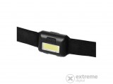 Emos fejlámpa, 1W LED+COB, 3*AAA, fekete