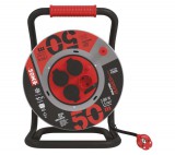 Emos Fém Kábeldob Gumi 4 Aljzat, 50M, 1,5 Mm2, Schuko