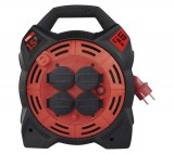 Emos Gumi Kábeldob Led-Es Világítással 4 Aljzat, 15M, 1,5 Mm2, Schuko