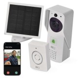 EMOS H4030 GoSmart Vezeték nélküli akkumulátoros video kaputelefon IP-09D wifivel és napelemmel