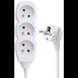 Emos hosszabbító 250V, 3x csatlakozó, 3m fehér (1902030300)