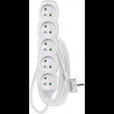 EMOS Hosszabbító kábel - 5 aljzat, 2 m, fehér (1902050200)