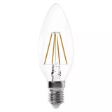 Emos LED fényforrás filament gyertya E14 4W melegfehér (Z74210) (EmosZ74210)