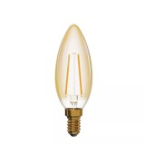 EMOS LED fényforrás gyertya vintage filament E14 2W melegfehér (Z74300) (Z74300)