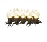 Emos Led Fényfüzér – 10X Party Égő, Átlátszó, 5 M, Kültéri És Beltéri, Meleg Fehér