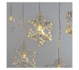 Emos Led Karácsonyi Fényfüggöny – Hópelyhek, 84 Cm, Beltéri, Meleg Fehér