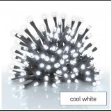 EMOS LED karácsonyi fényfüzér, 5,6 m, 3× AA, kültéri és beltéri, hideg fehér, időzítő (D4FC02)