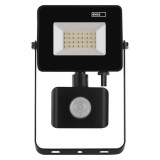 EMOS LED reflektor SIMPO PIR 20,5W, 1800lmn fekete, természetes fehér