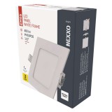 EMOS LED süllyesztett lámpatest NEXXO, négyzet, fehér, 7W, természetes fehér