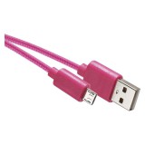Emos micro USB Töltő- és adatkábel 1 m, pink