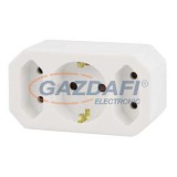 EMOS P00272 ELOSZTÓ 3× FEHÉR SCHUKO