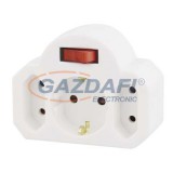 EMOS P00282 ELOSZTÓ 3× KAPCSOLÓS SCHUKO