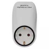 Emos P0072 aljzat 2xusb schuko, fehér