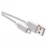 EMOS SM7006W USB-A 2.0 - microUSB-B 2.0 töltő- és adatkábel 1m fehér (SM7006W) - Adatkábel