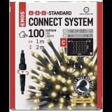 EMOS Standard LED sorolható karácsonyi fényfüzér, 1x2 m, kültéri, meleg fehér (D1EW01)