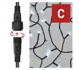 Emos Standard Led Sorolható Karácsonyi Füzér – Fényfüggöny, 1X2 M, Kültéri, Hideg Fehér