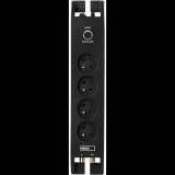 EMOS Túlfeszültségvédő 1800J, 4 csatlakozóaljzat, 2m, fekete (1909040201)