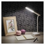 EMOS Z7626 Lucy LED asztali lámpa, újratölthető, fehér