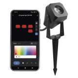 EMOS ZIW191R GoSmart kültéri LED spotlámpa, bővítő készlet, 1 darab, 1,5 W, RGBIC dimmelhető, WiFi