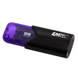 EMTEC "B110 Click Easy" 128GB USB 3.2 fekete-lila Pendrive