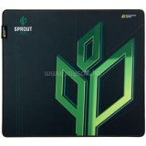 Endgame Gear Egérpad MPJ-450 Sprout Edition szövet gamer egérpad, fekete/zöld (MPJ-450)