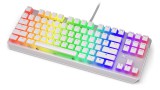 Endorfy Thock TKL Brown Switch Mechanical Keyboard Pudding Onyx White US EY5A008
